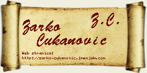 Žarko Čukanović vizit kartica